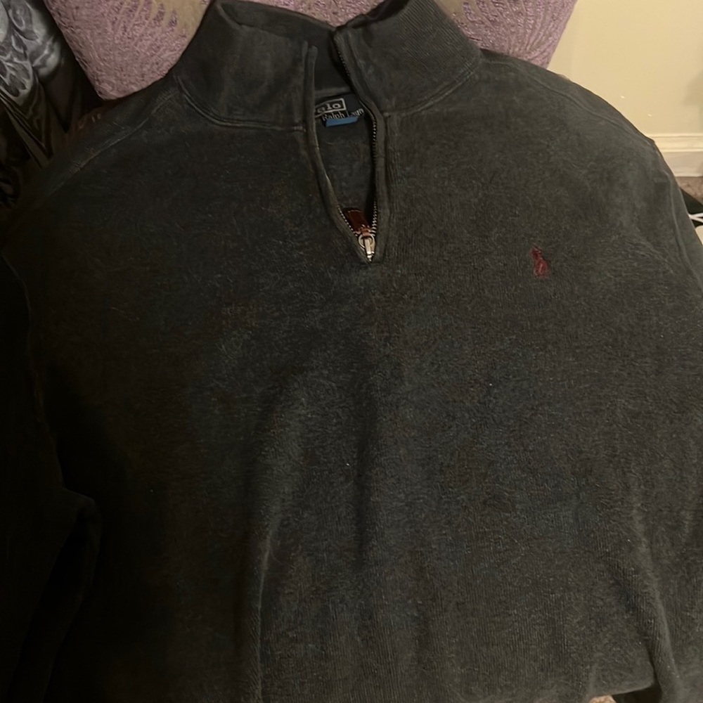 Men Polo pullover half zip